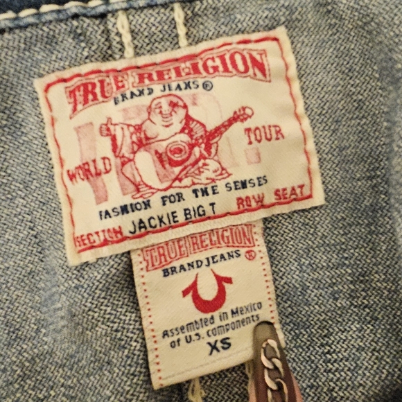 XS TRUE RELIGION DENIM JACKET - Picture 3 of 3